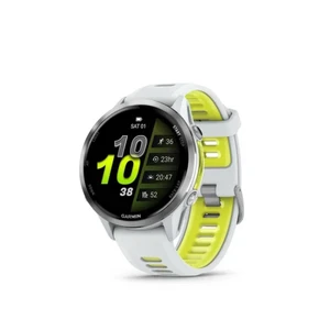 Garmin Forerunner 970 Titanium with Whitestone Amp Yellow Band