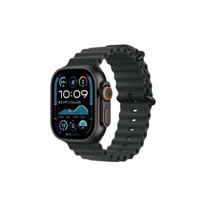 Apple Watch Ultra 3 49mm Black Ti Case with Black Ocean Band