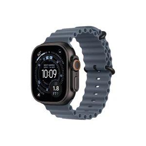 Apple Watch Ultra 3 49mm Black Ti Case with Anchor Blue Ocean Band