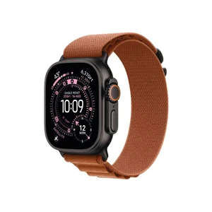 Apple Watch Ultra 3 49mm Black Ti Case with Terra Cotta Alpine Loop