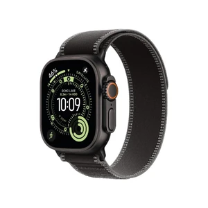 Apple Watch Ultra 3 49mm Black Ti Case with Black/Charcoal Trail Loop