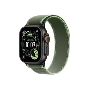 Apple Watch Ultra 3 49mm Black Ti Case with Green/Neon Trail Loop