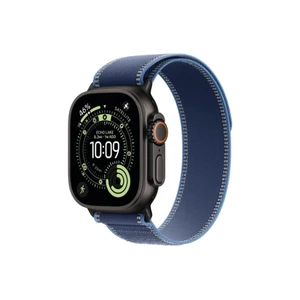 Apple Watch Ultra 3 49mm Black Ti Case with Blue/Bright Blue Trail Loop